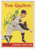 Autographed TOM QUALTERS 1958 Topps Card
