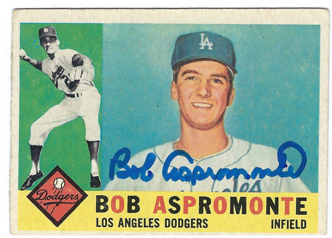 Autographed BOB ASPROMONTE 1960 Topps Card