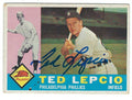 Autographed TED LEPCIO 1960 Topps Card