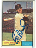 Autographed EDDIE BRESSOUD San Francisco Giants 1961 Topps Card