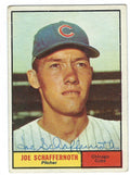 Autographed JOE SCHAFFERNOTH 1961 TOPPS Card