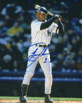 AUTOGRAPHED LANCE JOHNSON 8X10 NEW YORK YANKEES photo