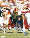Autographed JEREMIAH TROTTER 8x10 Washington Redskins Photo