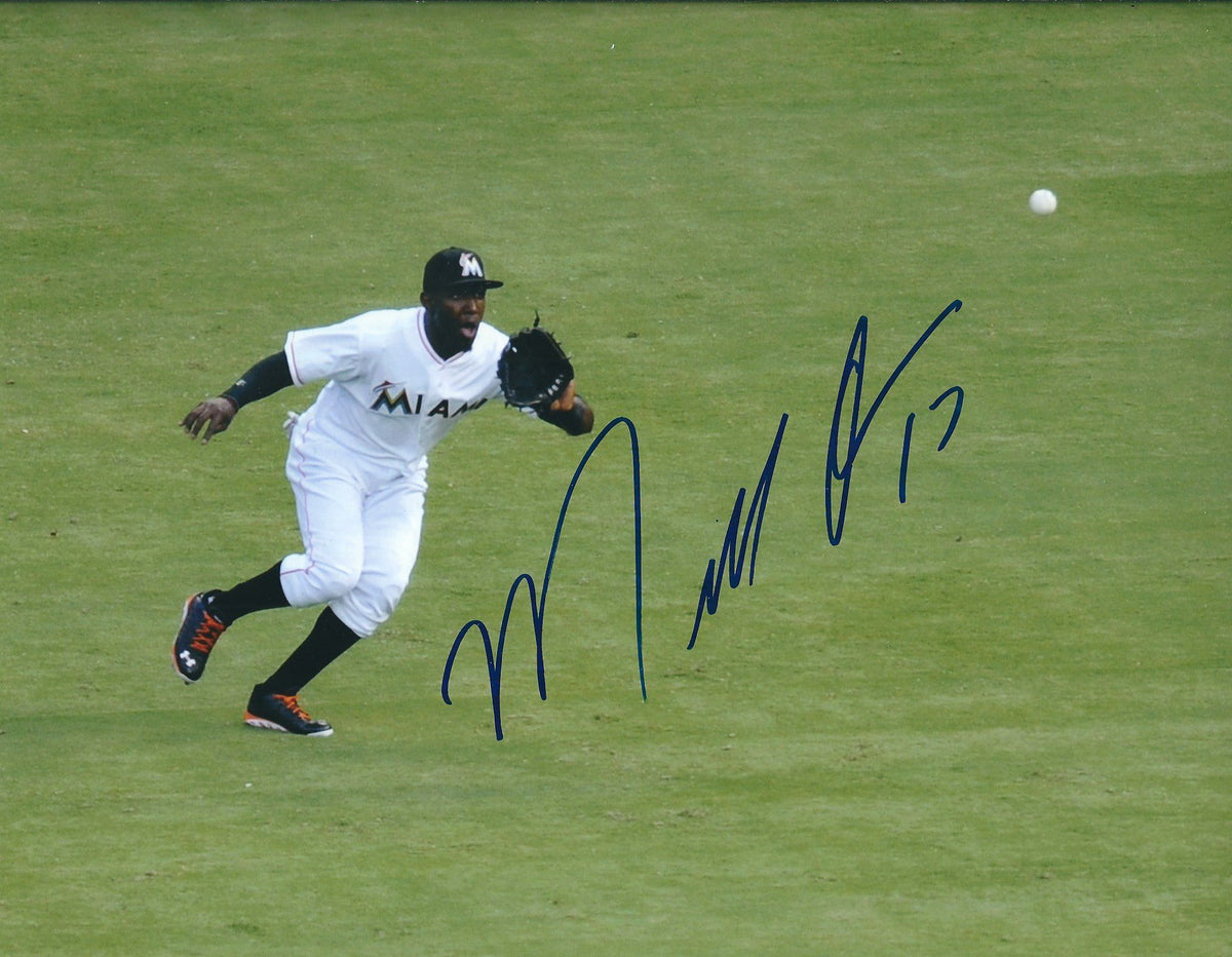 AUTOGRAPHED MARCELL OZUNA 8X10 Miami Marlins Photo