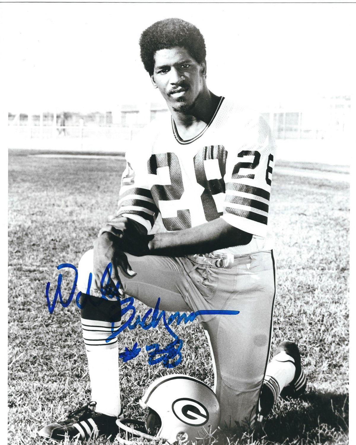 Autographed WILLIE BUCHANON 8x10 Green Bay Packers Photo