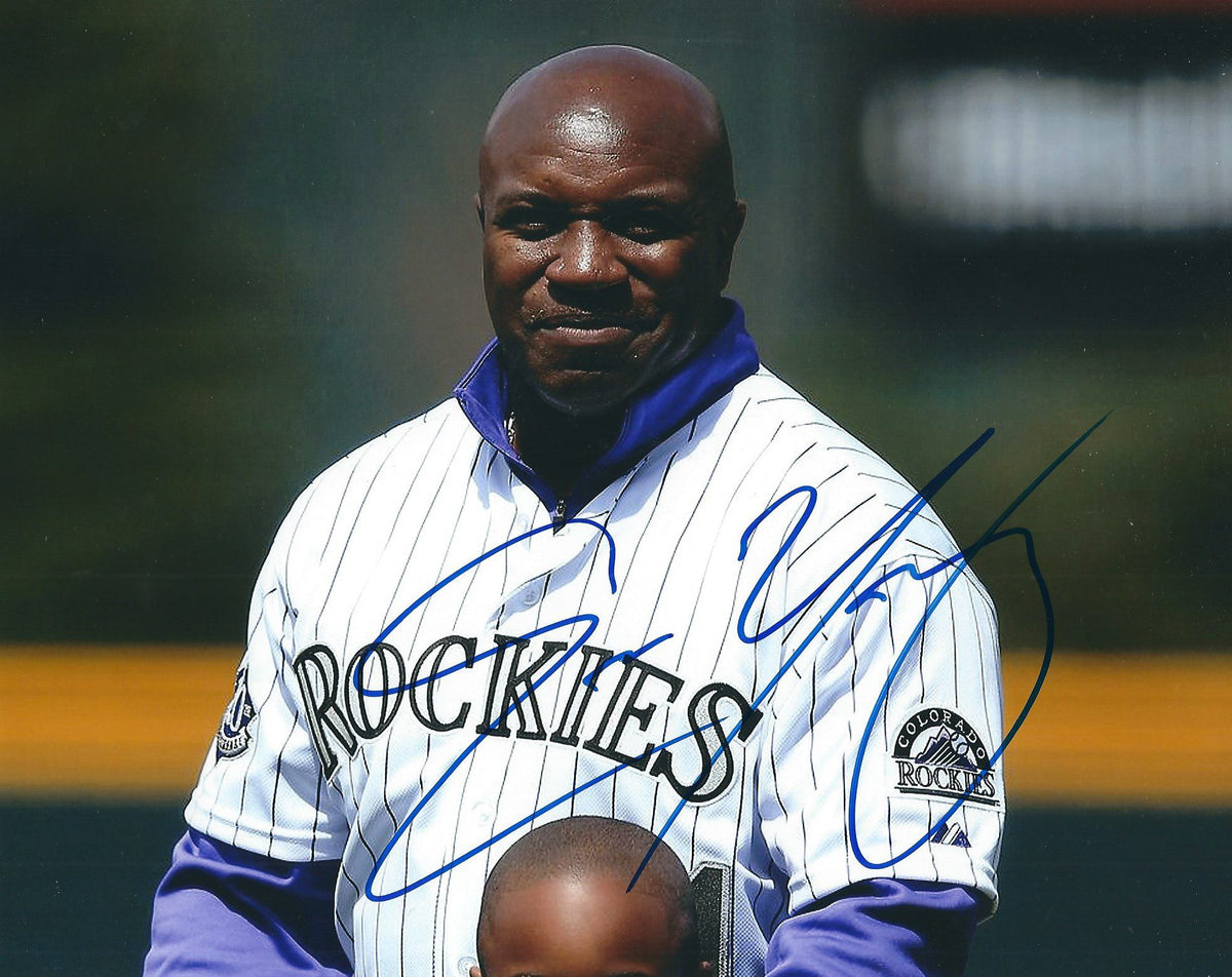 AUTOGRAPHED ERIC YOUNG 8X10 Colorado Rockies Photo