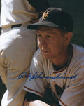 Autographed RED SCHOENDIENST 8X10 NEW YORK GIANTS photo