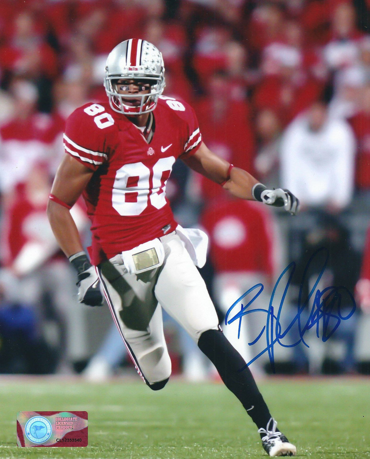Autographed BRIAN ROBISKIE 8X10 Ohio State University Photo