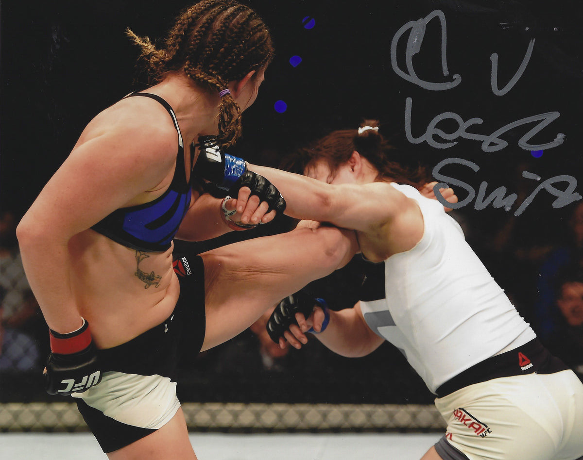 Autographed Leslie Smith UFC & MMA fighter 8x10 photo with COA