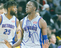Autographed REGGIE JACKSON  8X10 Detroit Pistons Photo