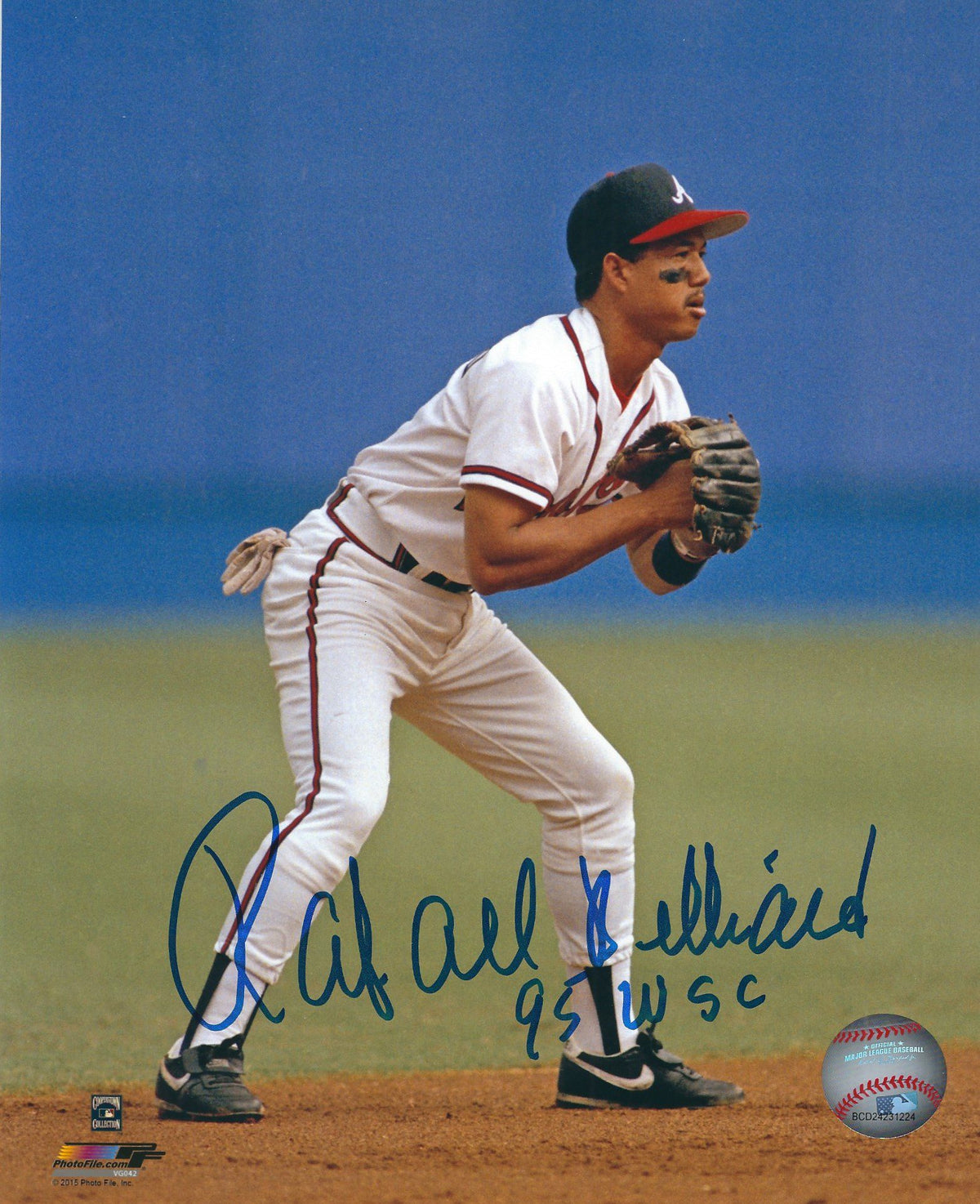 AUTOGRAPHED RAFAEL BELLIARD 8x10 Atlanta Braves photo