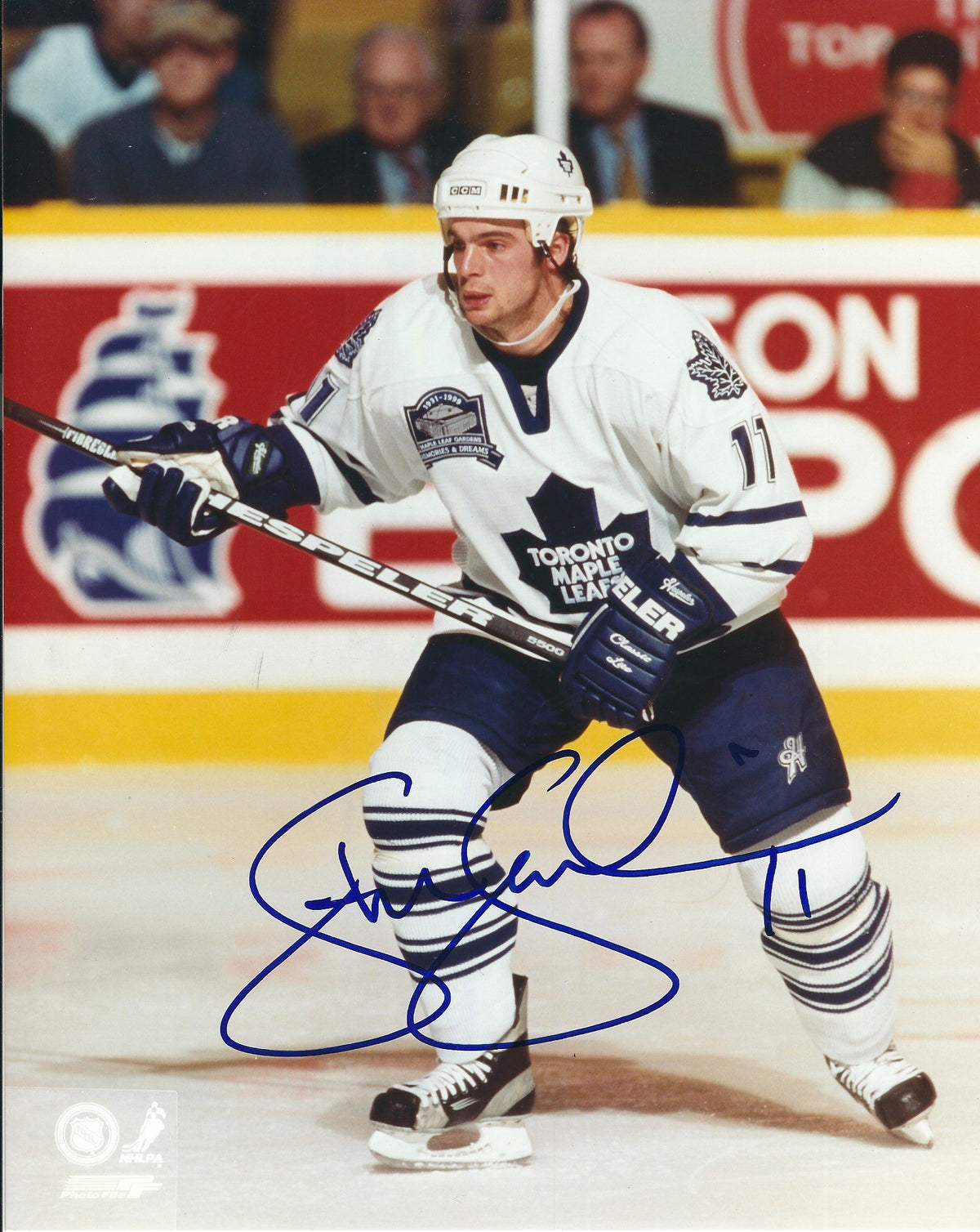 Autographed STEVE SULLIVAN  Maple Leafs  photo