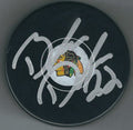 Autographed BRANDON DAVIDSON Chicago Blackhawks Hockey Puck