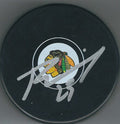 Autographed BRANDON MANNING Chicago Blackhawks Hockey Puck