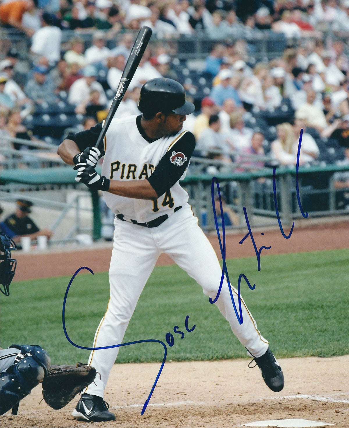AUTOGRAPHED JOSE CASTILLO 8X10 Pittsburgh Pirates Photo