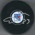 Autographed FREDRIK CLAESSON New York Rangers Hockey Puck