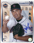 AUTOGRAPHED VICTOR ZAMBRANO 8X10 New York Mets photo