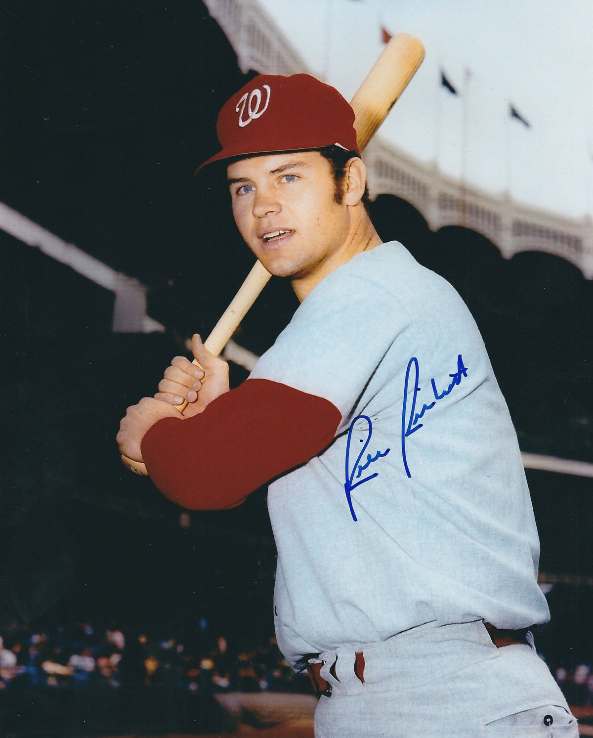 AUTOGRAPHED RICK REICHARDT 8X10 Washington Senators Photo