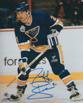 Autographed JEFF BROWN 8X10 St. Louis Blues Photo