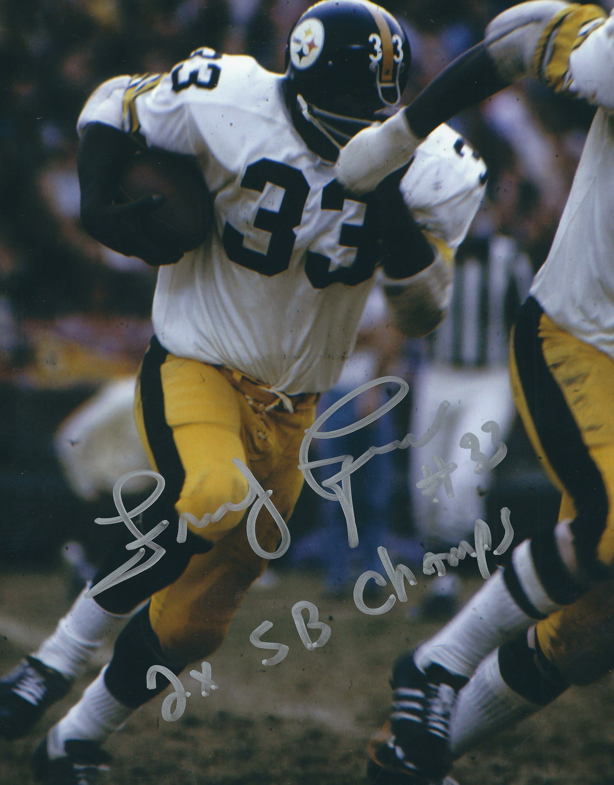 Autographed FRENCHY FUQUA 8X10 photo Pittsburgh Steelers