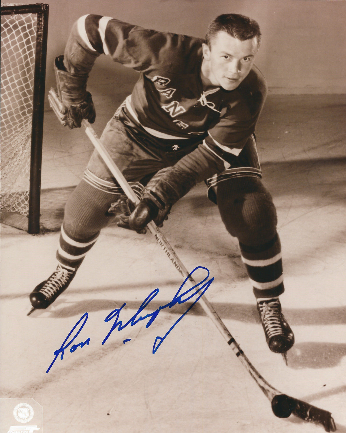 Autographed  RON MURPHY 8X10 New York Rangers Photo