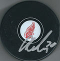 AUTOGRAPHED CHRISTOFFER EHN Detroit Red Wings Puck