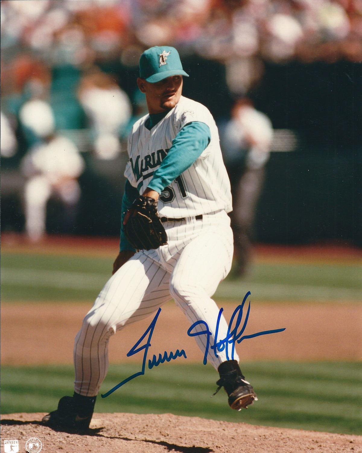 AUTOGRAPHED TREVOR HOFFMAN 8x10 Florida Marlins photo