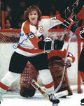Autographed BOB CLARKE 8X10 photo - Philadelphia Flyers