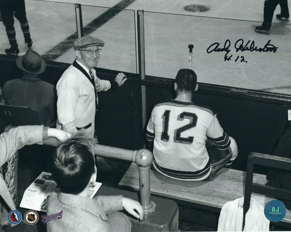 Autographed ANDY HEBENTON 8X10 New York Rangers Photo