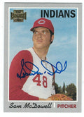 SAM MCDOWELL Autographed 2002 Topps Archive Card