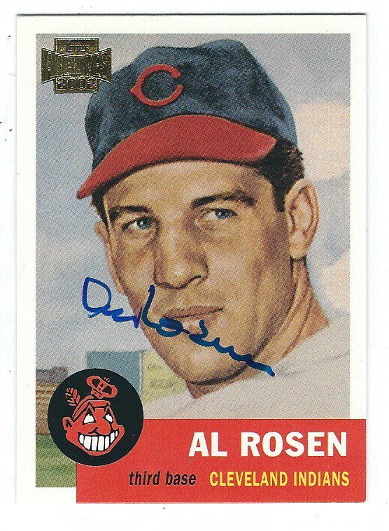 AL ROSEN Autographed 2002 Topps Archive Card