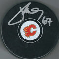 Autographed MICHAEL FROLIK Calgary Flames Hockey Puck