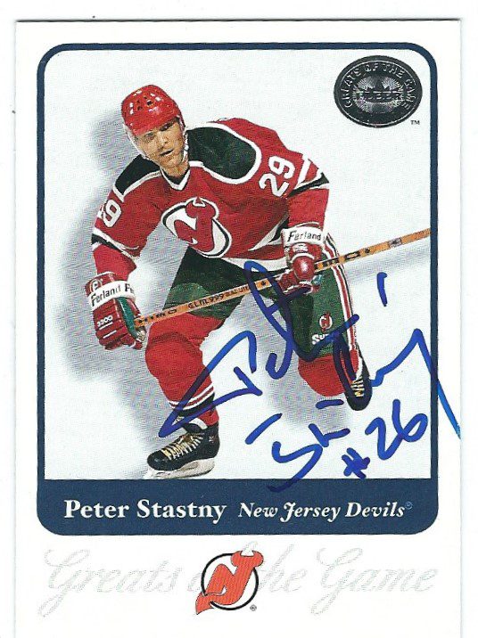 PETER STASTNY Autographed 2001 Fleer Greats of the Game
