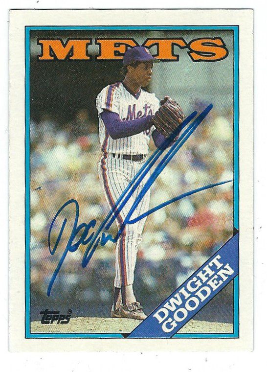 Autographed DOC GOODEN 1988 Topps Card