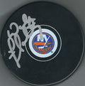 Autographed WADE FLAHERTY New York Islanders Hockey Puck