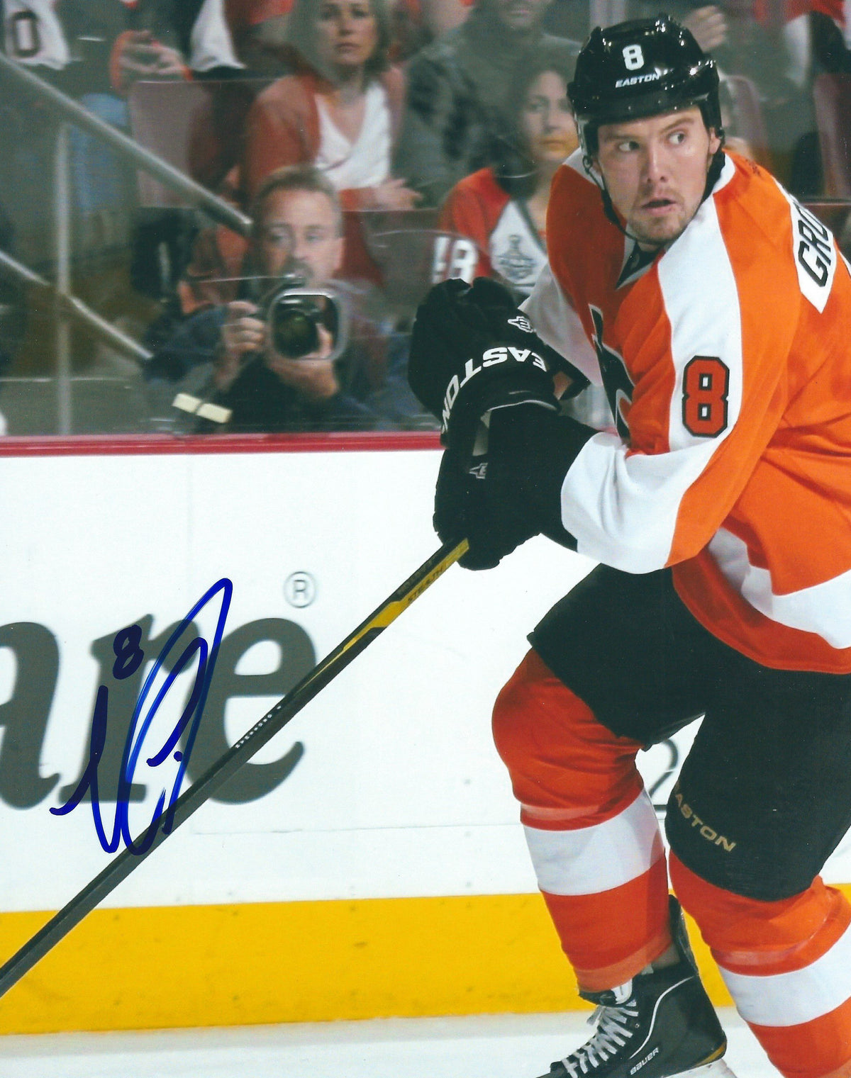 Autographed NICKLAS GROSSMAN 8X10 Philadelphia Flyers Photo