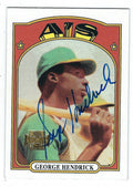 GEORGE HENDRICK Autographed 2001 Topps Archive Card