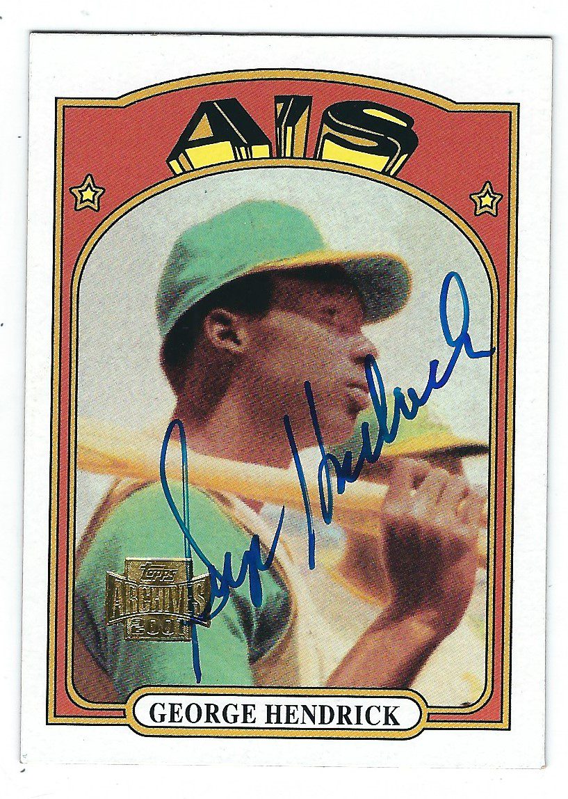 GEORGE HENDRICK Autographed 2001 Topps Archive Card