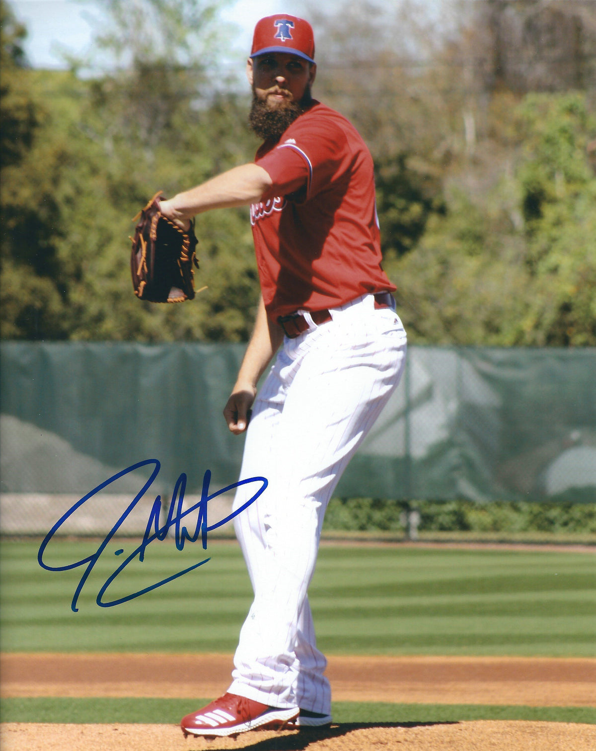 AUTOGRAPHED JOSH MARTIN 8X10 Philadelphia Phillies Photo