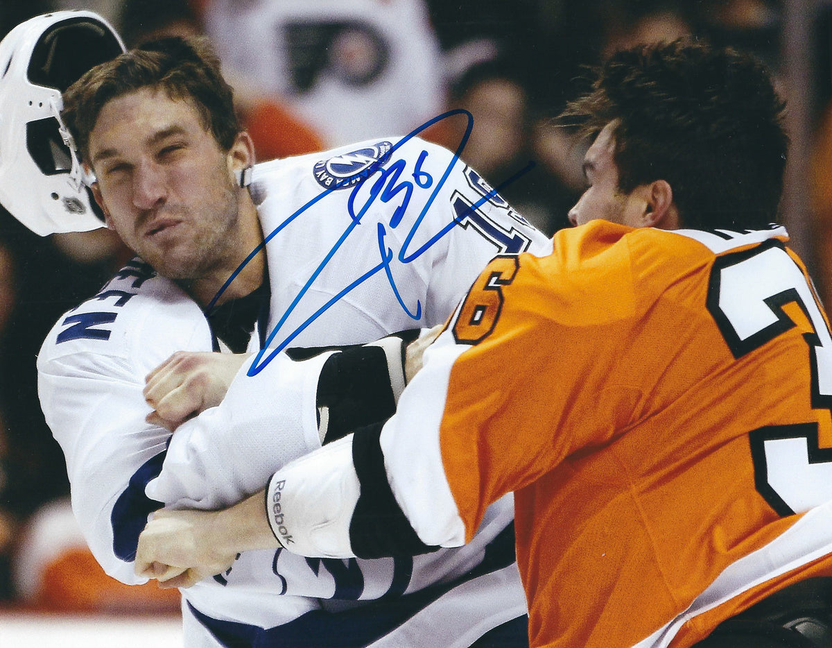 Autographed ZAC RINALDO 8X10 Philadelphia Flyers Photo