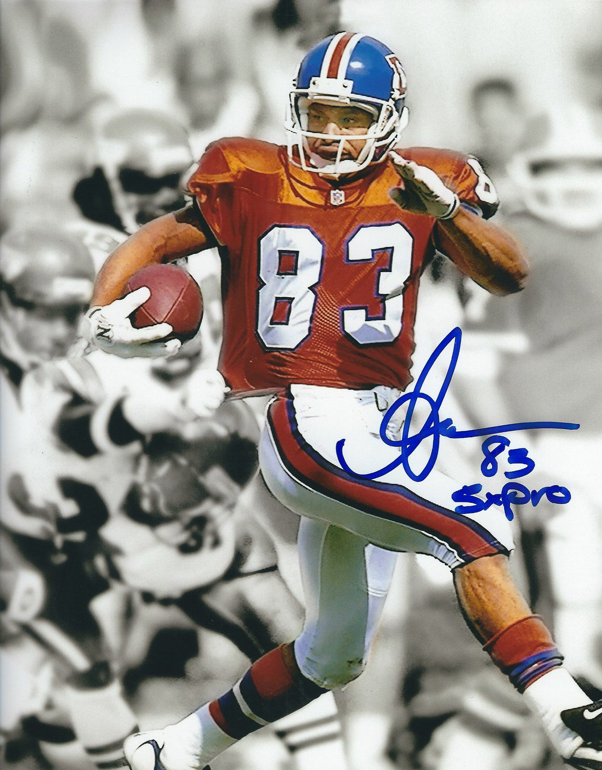 Autographed ANTHONY MILLER  8X10 Denver Broncos Photo