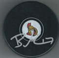 Autographed BRIAN GIBBONS Ottawa Senators Hockey Puck