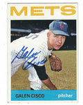 Autographed 1964 Topps Galen Cisco New York Mets Card #202 w/COA