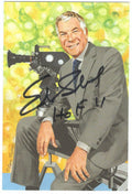 Autographed Ed Sabol Goal Line Art Card - SGC authenticated