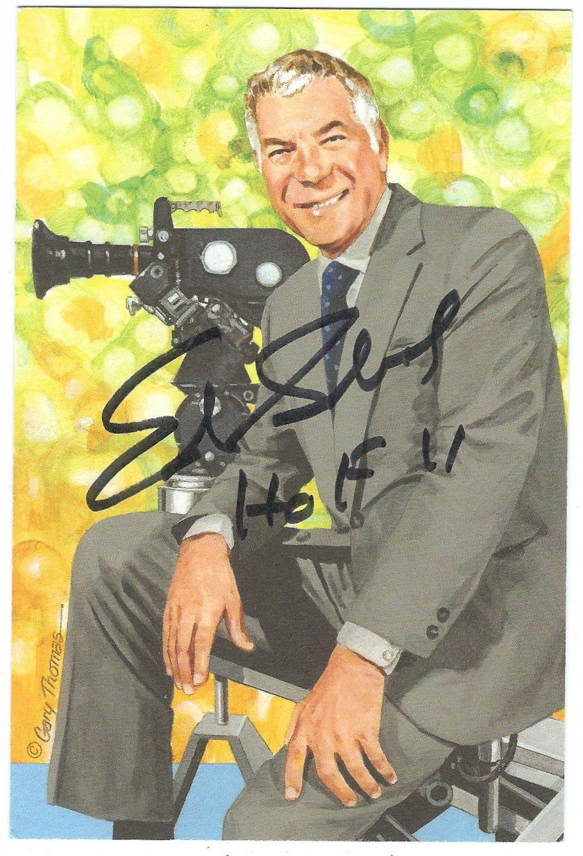 Autographed Ed Sabol Goal Line Art Card - SGC authenticated