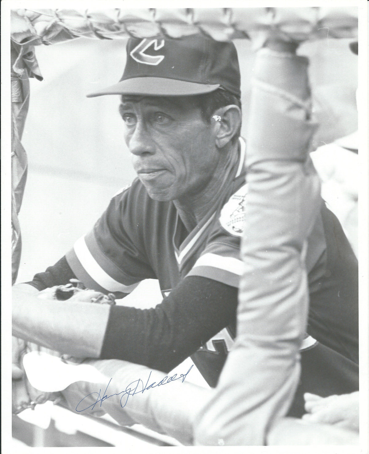 AUTOGRAPHED HARVEY HADDIX 8X10 Cleveland Indians Photo