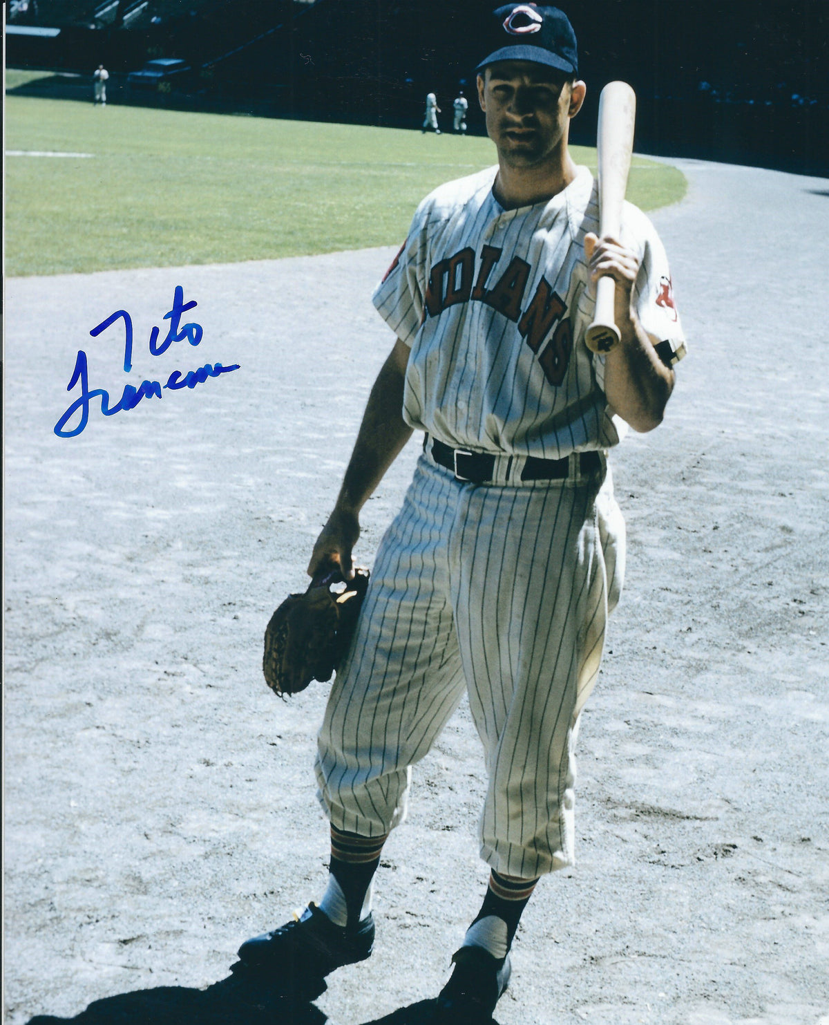 AUTOGRAPHED  TITO FRANCONA 8X10 Cleveland Indians Photo