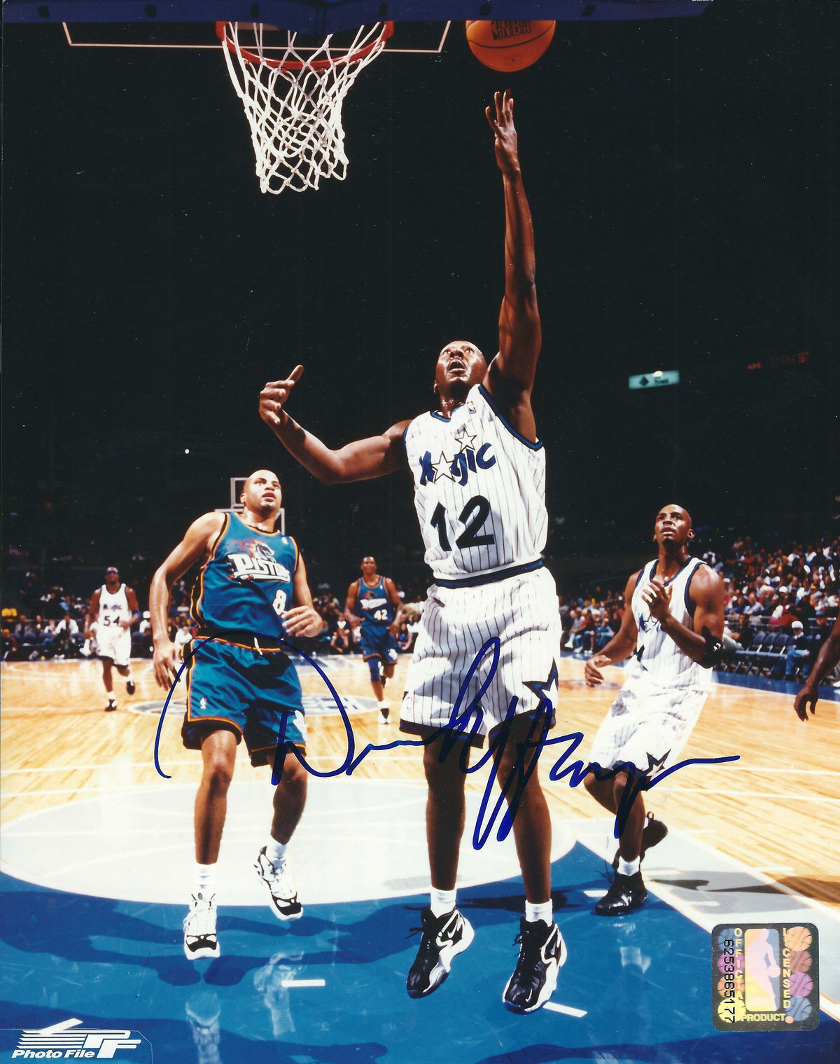 AUTOGRAPHED DEREK HARPER 8x10 Orlando Magic photo