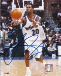AUTOGRAPHED LARRY HUGHES 8x10 Washington Wizards Photo