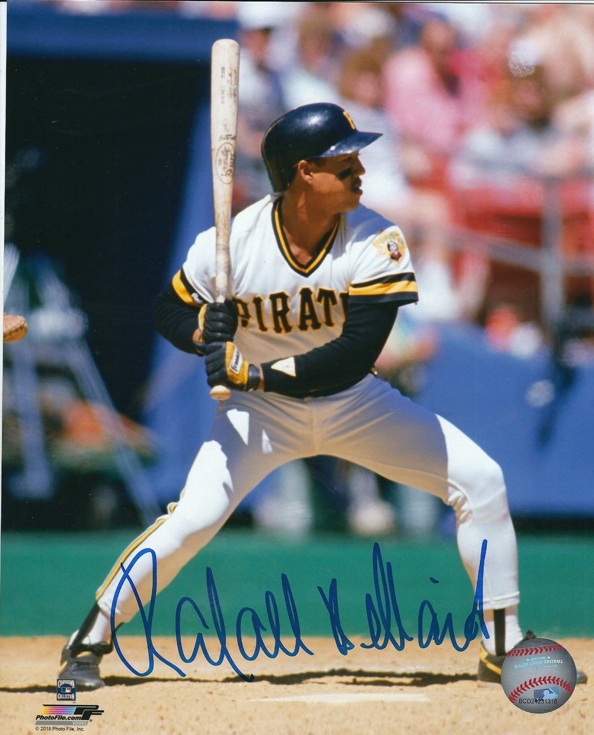 AUTOGRAPHED RAFAEL BELLIARD 8x10 Pittsburgh Pirates Photo